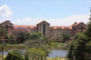 Vista para o Hotel onde os associados ficaram hospedados