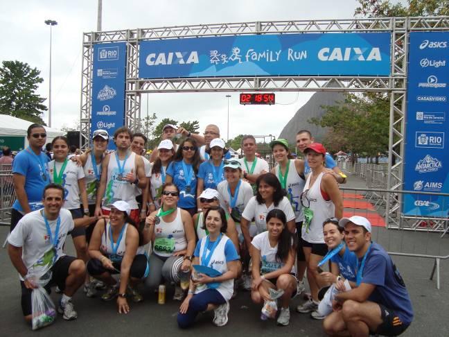 Na corrida da alegria e integração