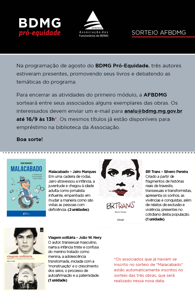 Sorteio de Livros