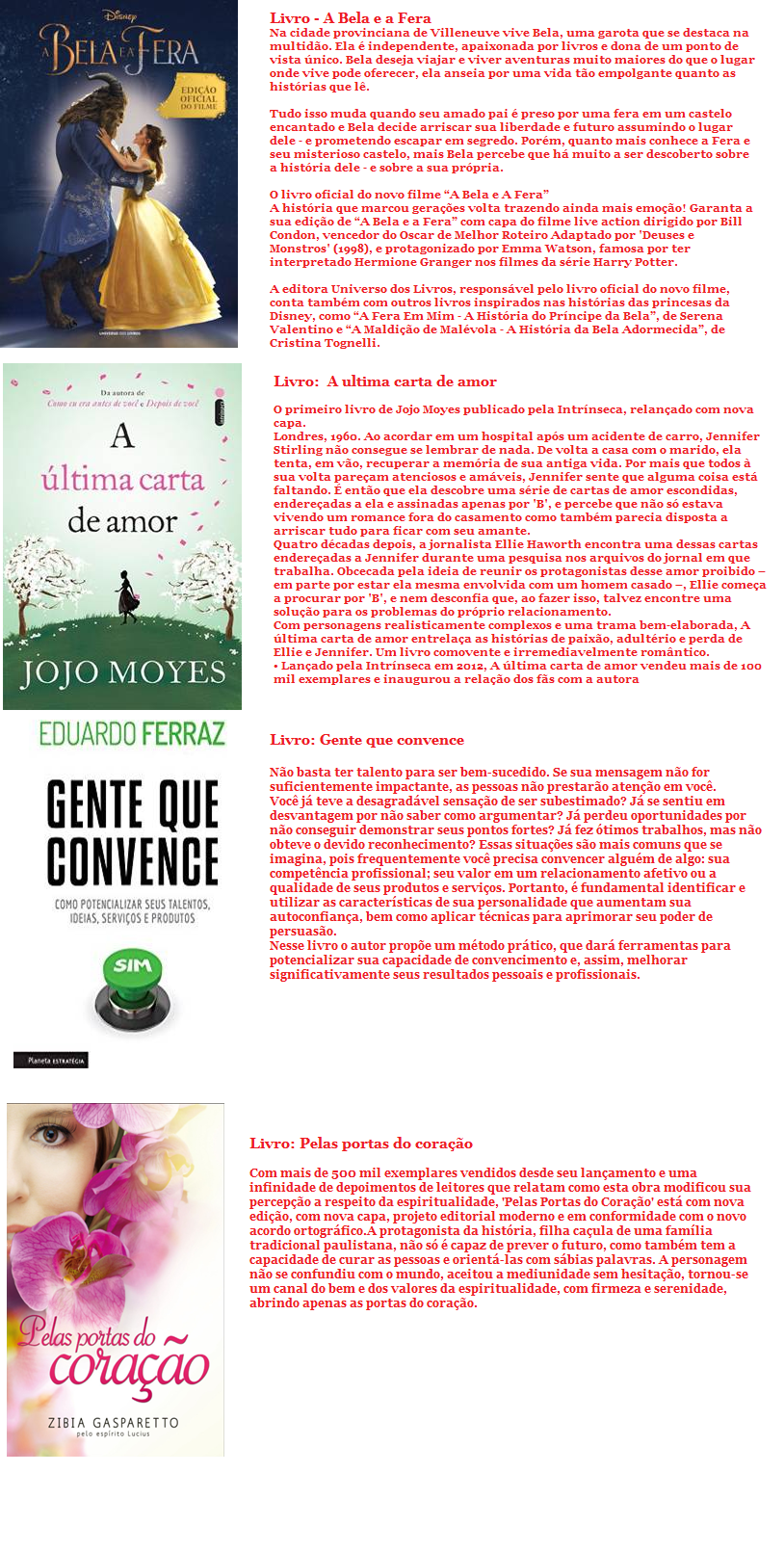 Novos livros