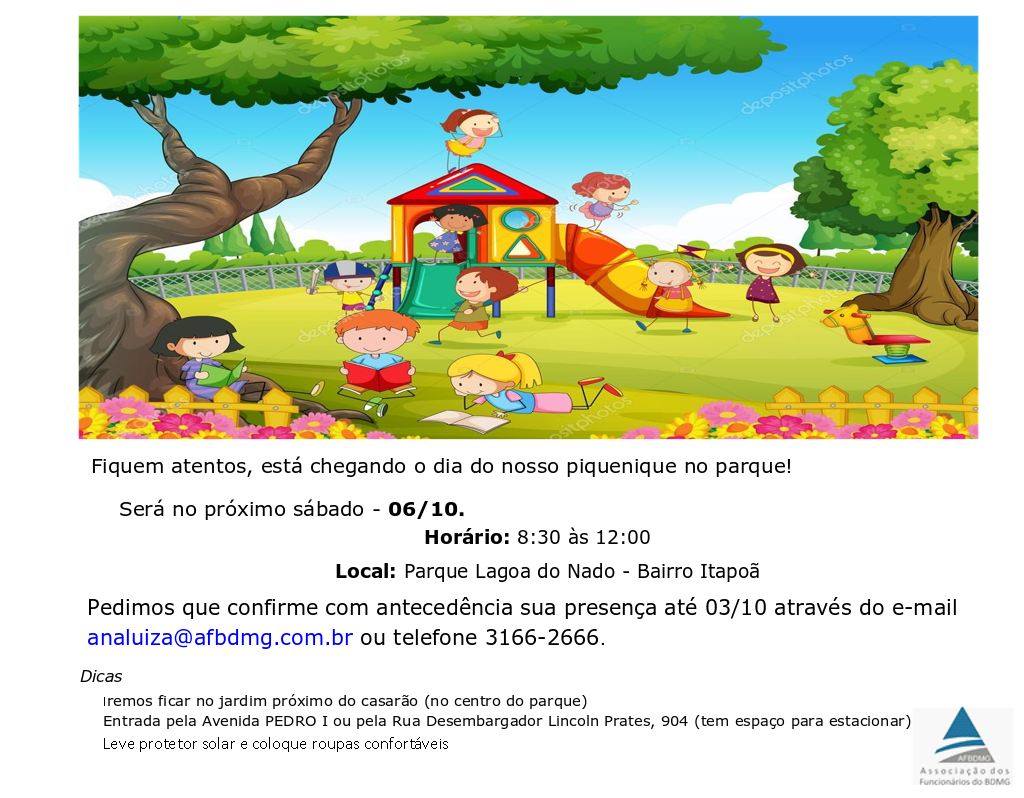 CHAMADA PIQUENIQUE OUTUBRO