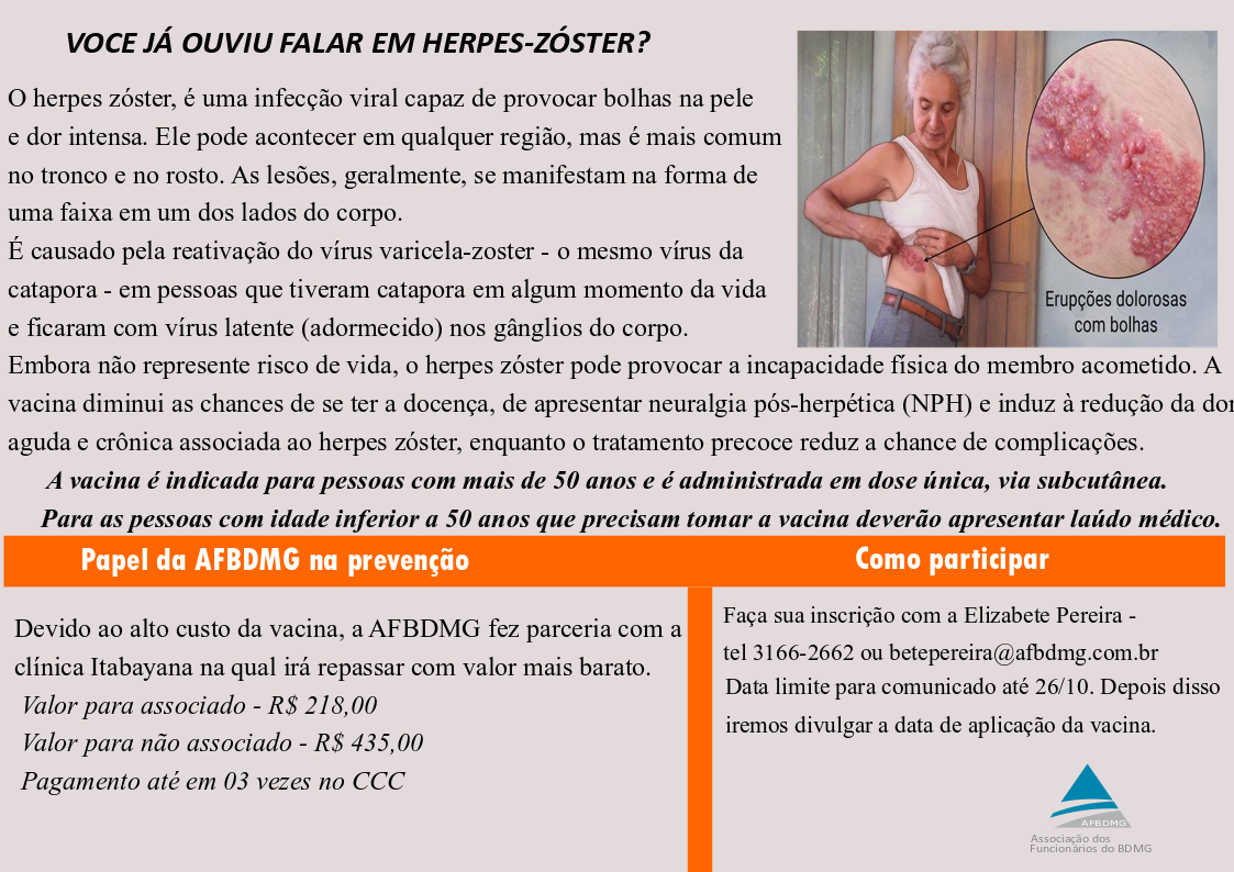 Campanha vacina HERPES – ZÓSTER