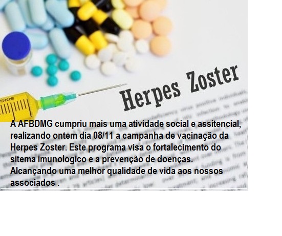 Campanha vacinação AFBDMG – Herpes Zoster